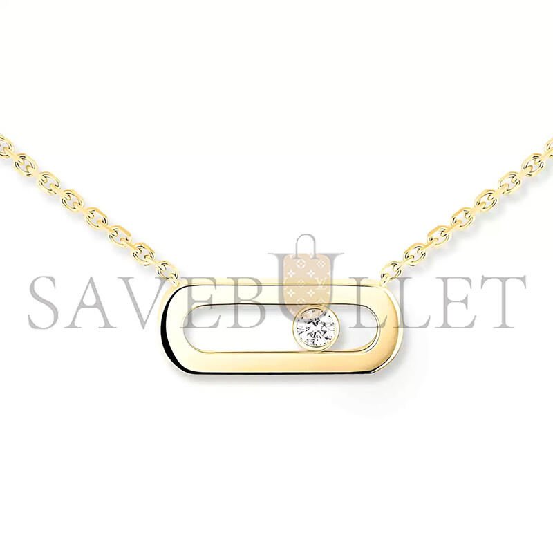 Mes1kaa move uno necklace yellow gold d1am0nd necklace 14613-yg
